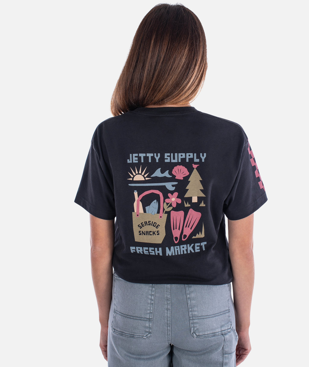 Market Tee - Charcoal - Jetty