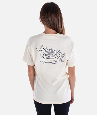 Simple and Slow Tee - Natural