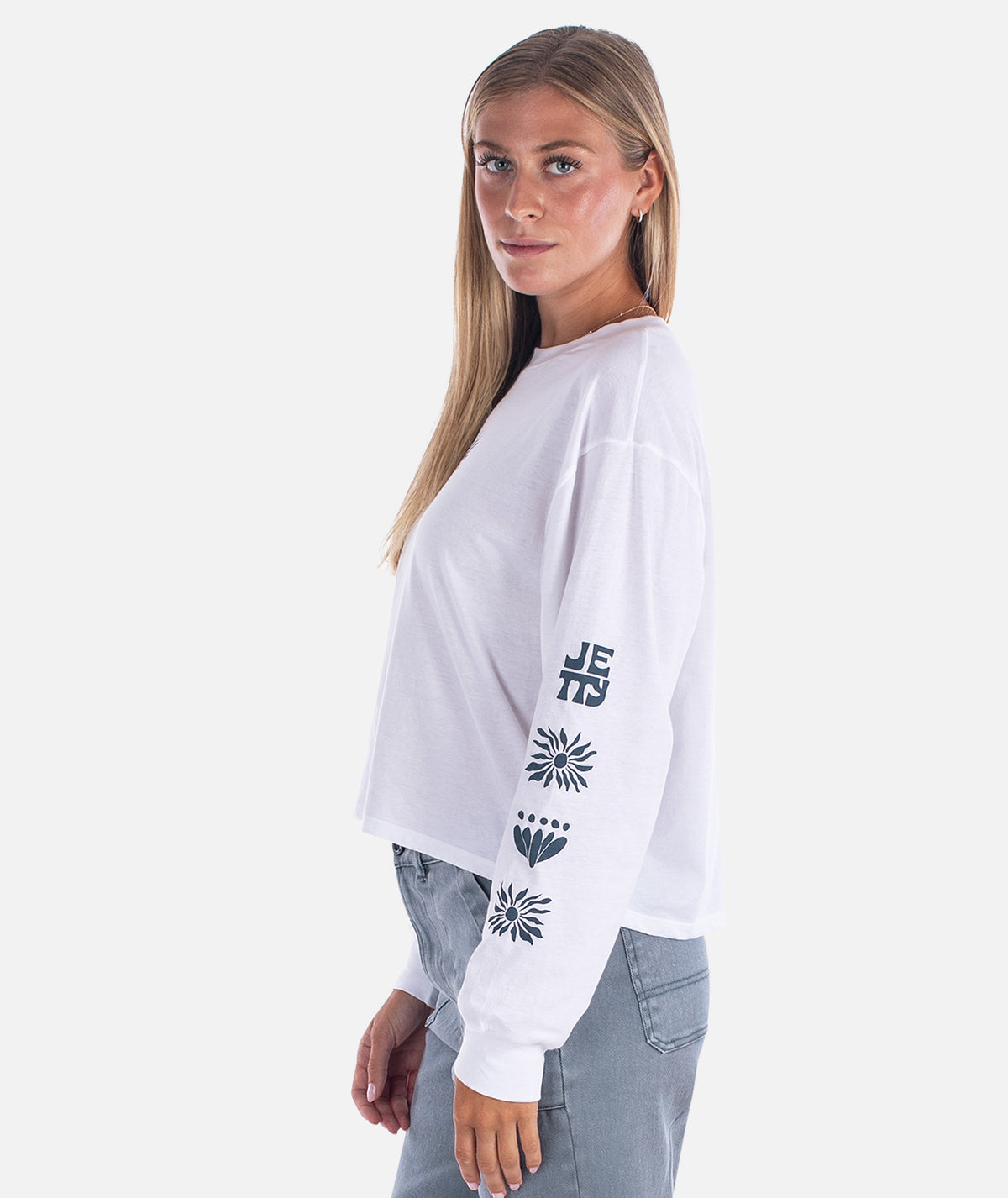 Hazel Long Sleeve - White - Jetty