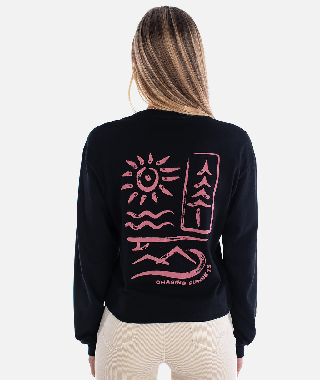 Sunsets Long Sleeve - Black - Jetty