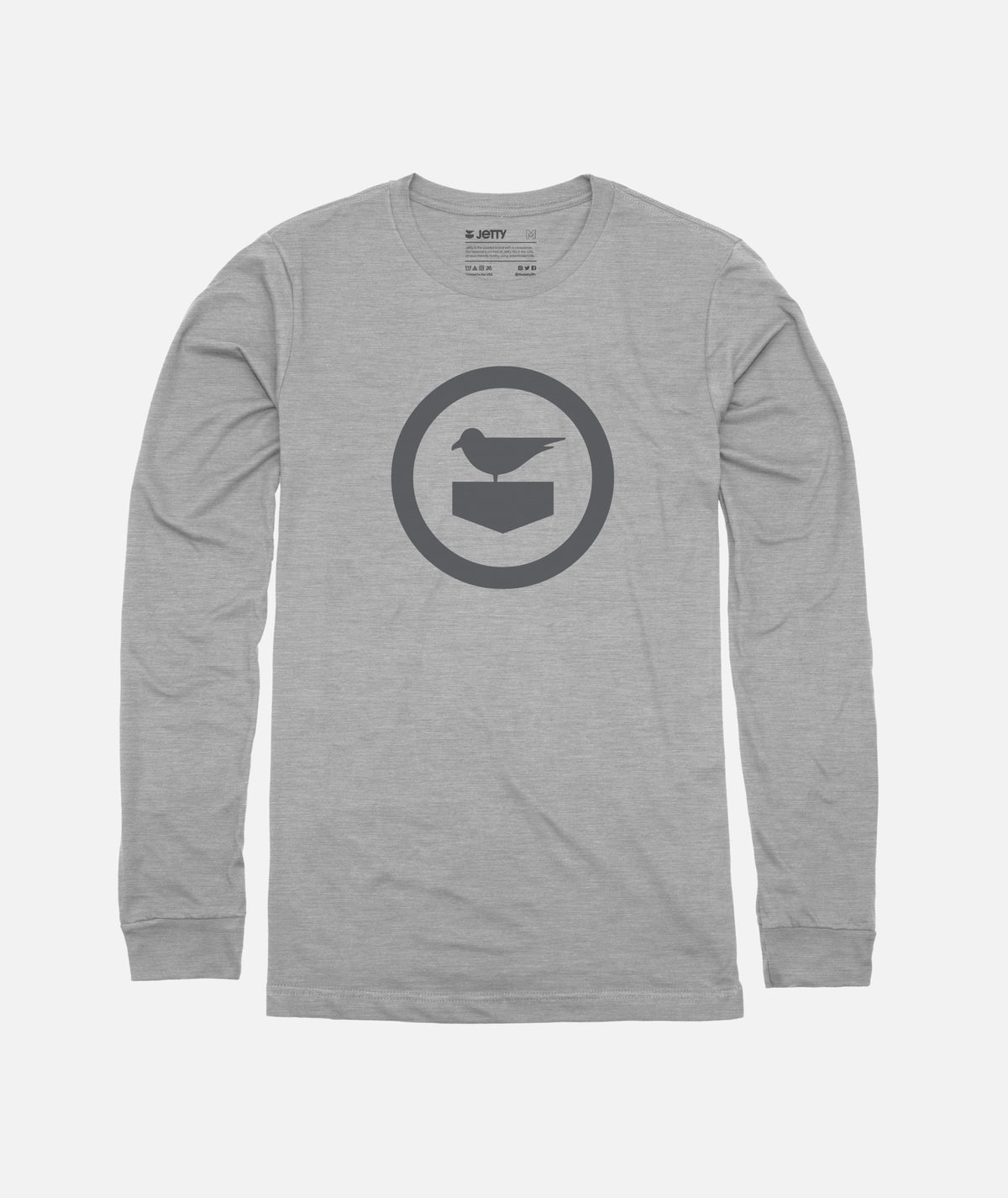 Icon Long Sleeve - Grey - Jetty