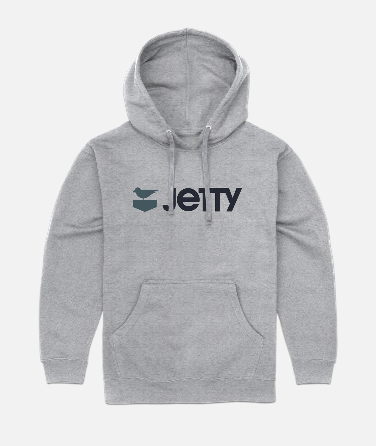 Otis Logo Hoodie - Heather Grey - Jetty