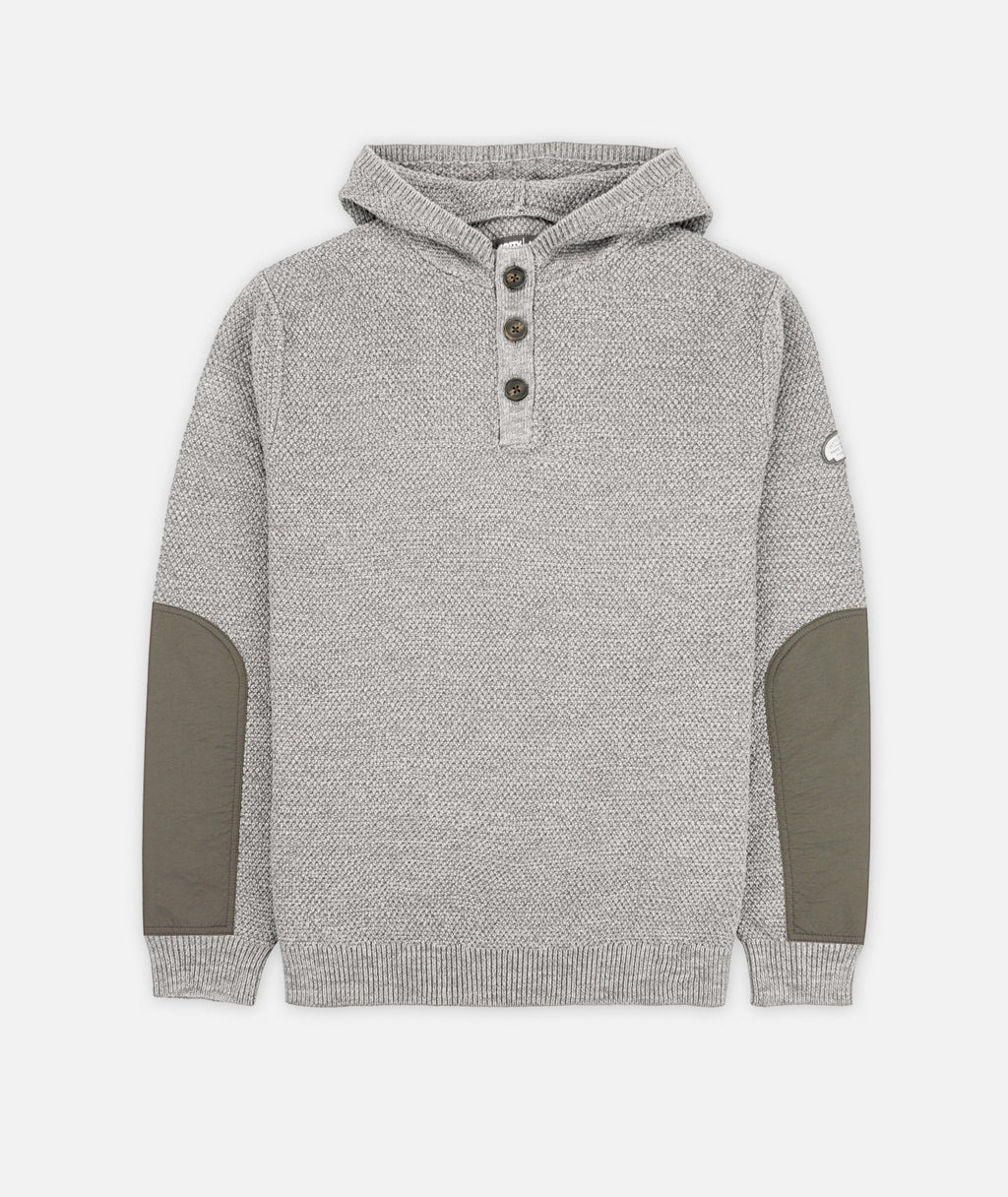 Barnacle Knit Hoodie - Grey - Jetty