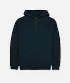 Barnacle Knit Hoodie - Navy - Jetty
