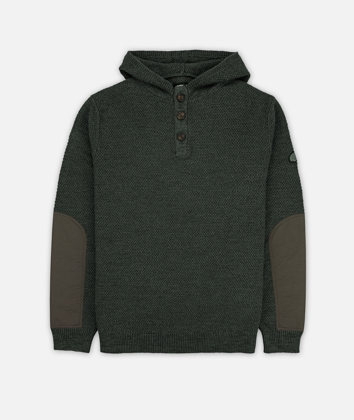 Barnacle Knit Hoodie - Olive - Jetty