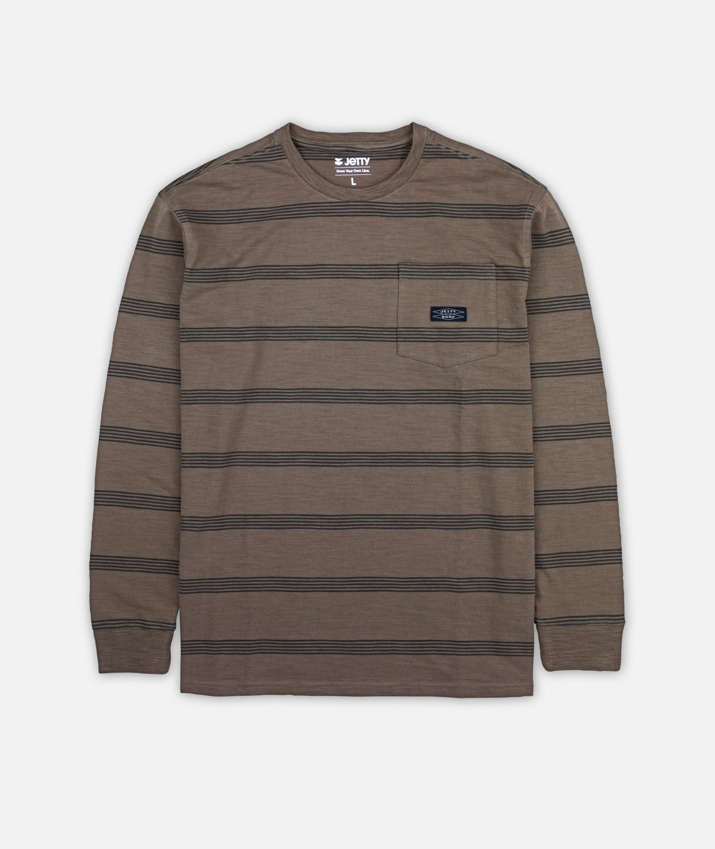 Pehala Slub Long Sleeve Tee - Falcon - Jetty
