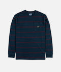 Pehala Slub Long Sleeve Tee - Navy - Jetty