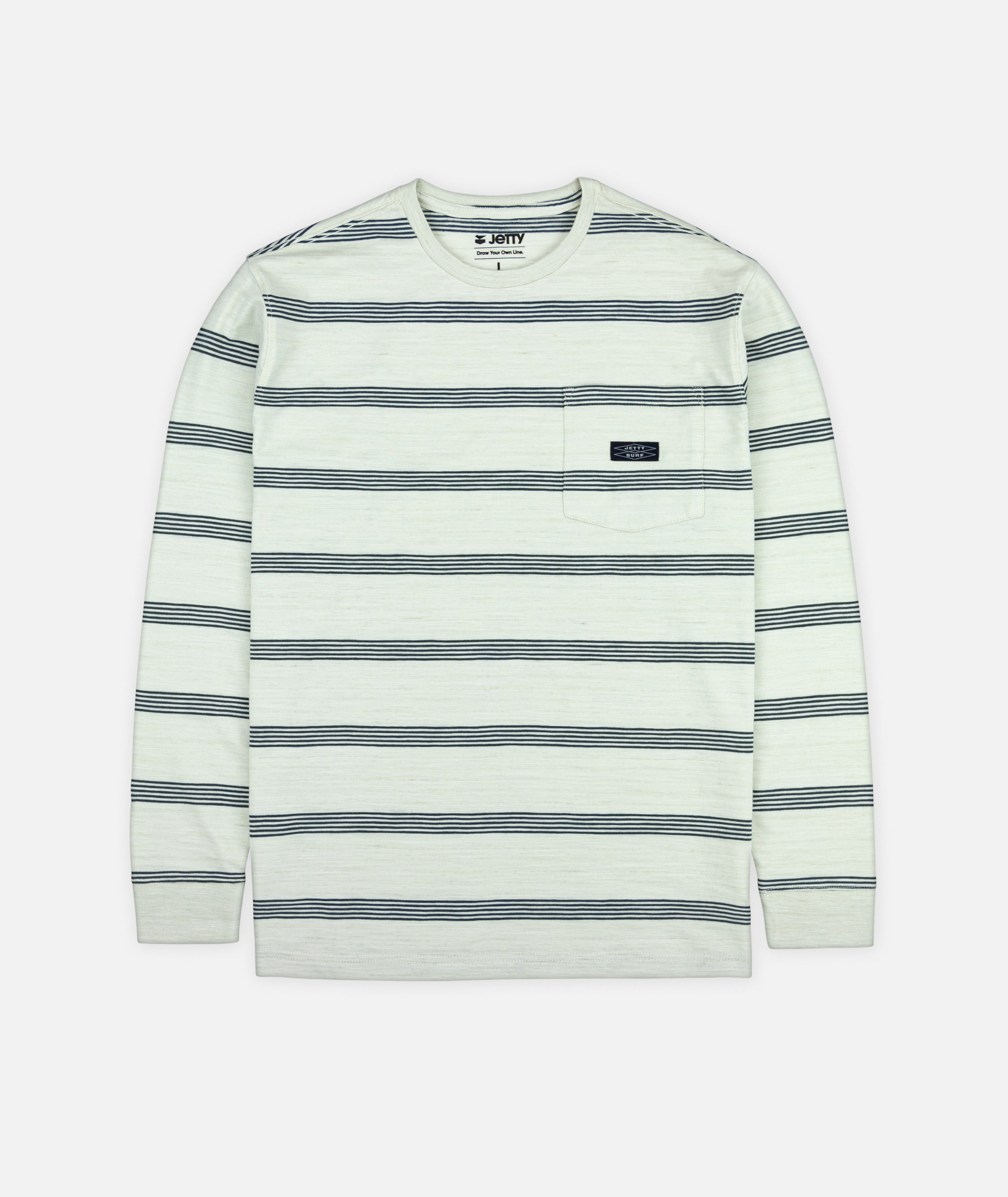 Pehala Slub Long Sleeve Tee - White - Jetty
