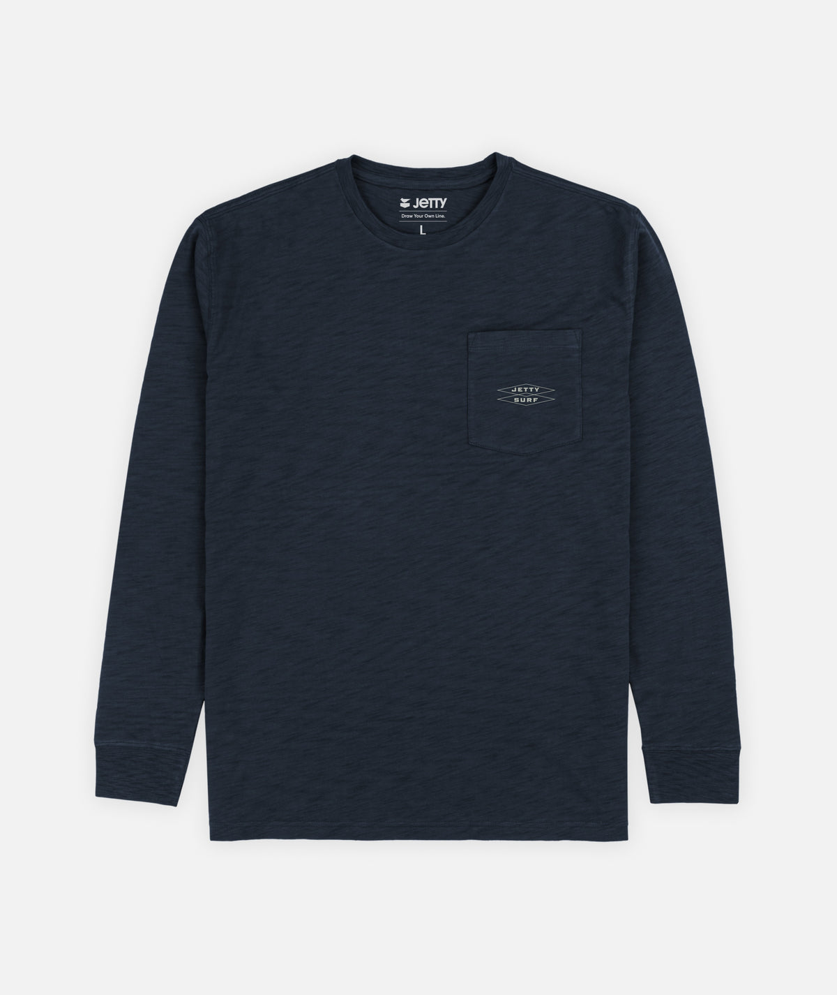 Sedge Slub Long Sleeve - Navy - Jetty