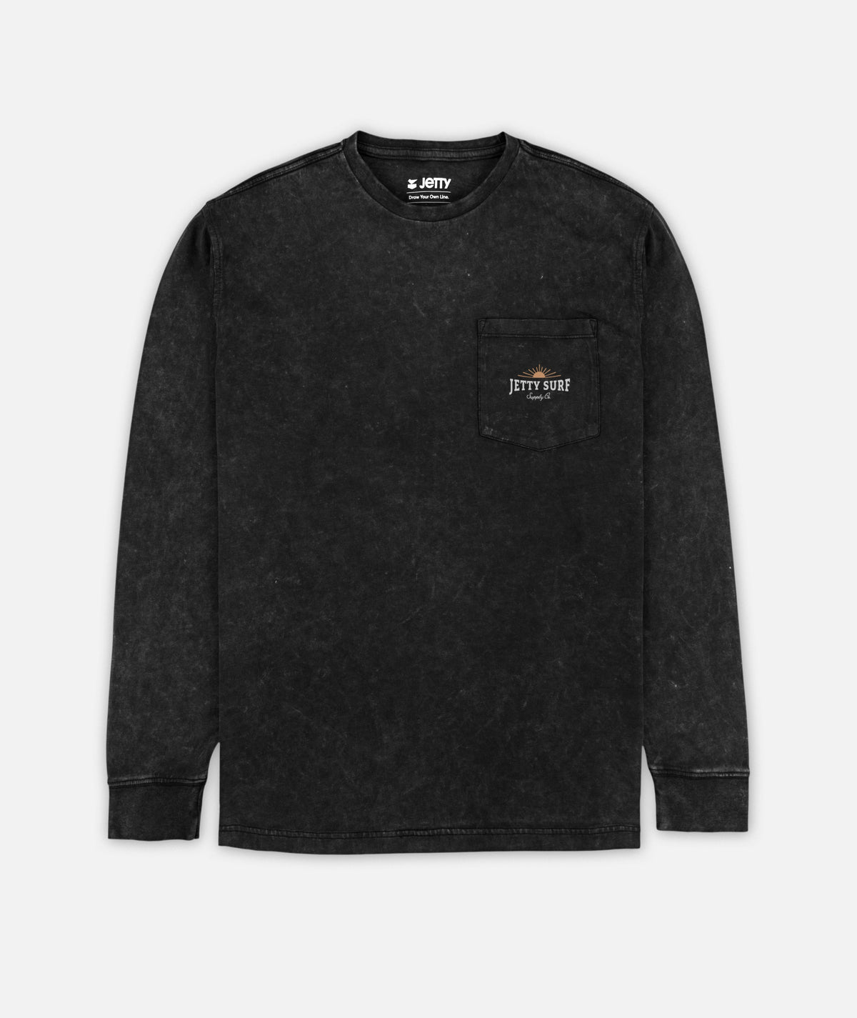 Tanker Acid Wash Long Sleeve - Black - Jetty