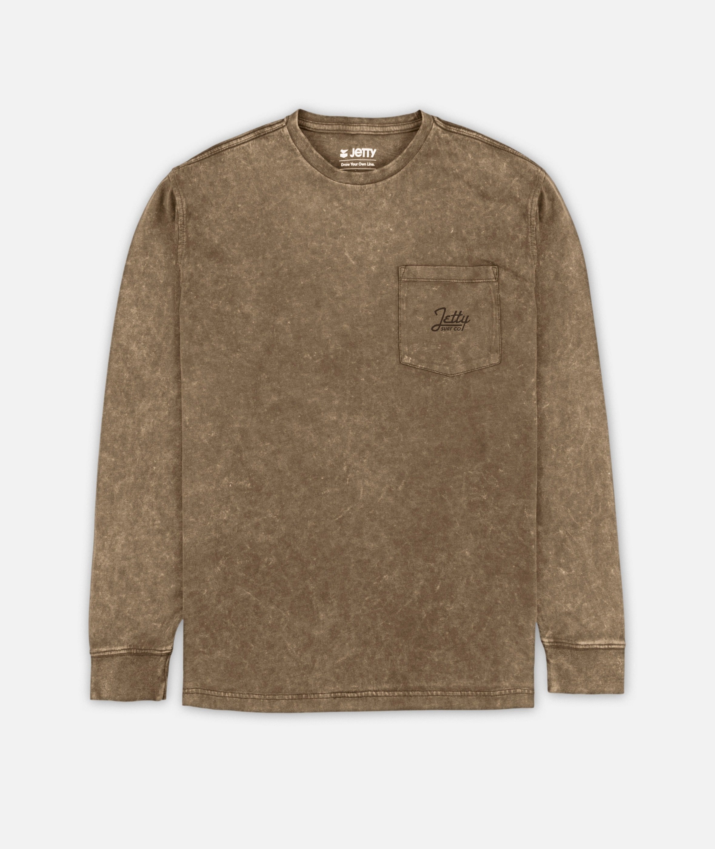 Tanker Acid Wash Long Sleeve - Brown - Jetty