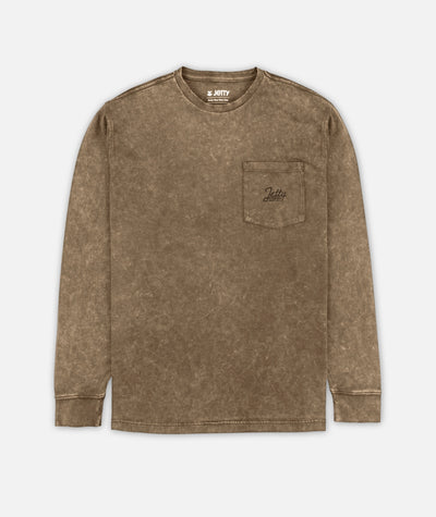 Tanker Acid Wash Long Sleeve - Brown
