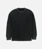 Undertow Washed Crewneck Sweater - Black - Jetty