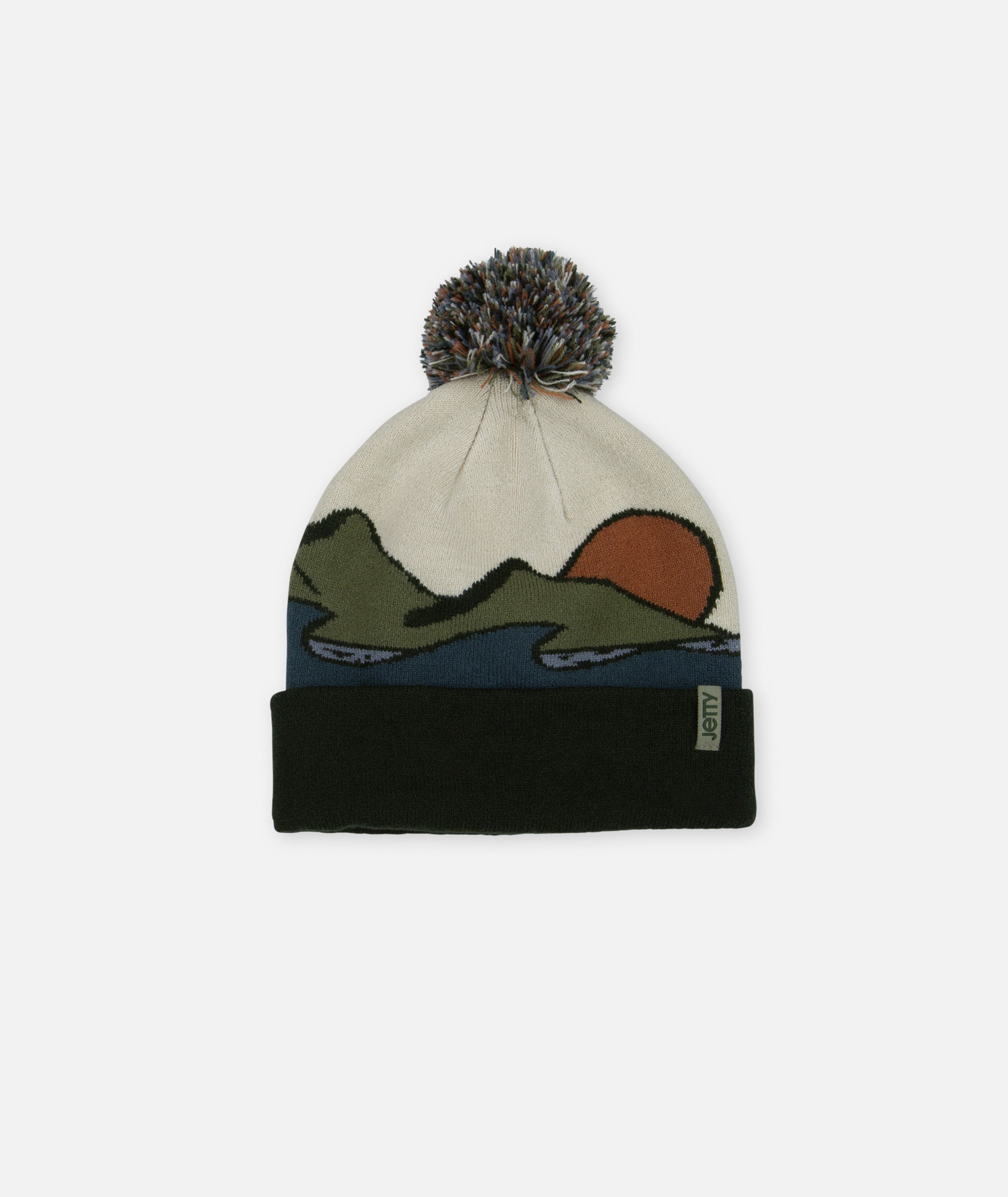 Portsmouth Jacquard Beanie - Olive – Jetty