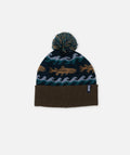 Upstream Jacquard Beanie - Brown - Jetty