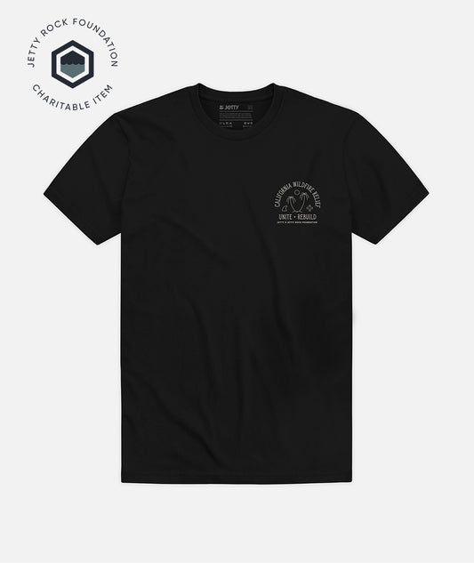 JRF California Wildfire Relief Tee - Black (PRE ORDER)