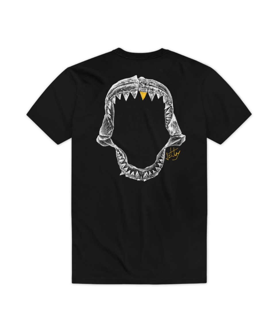 Camiseta Tiburón - Negro