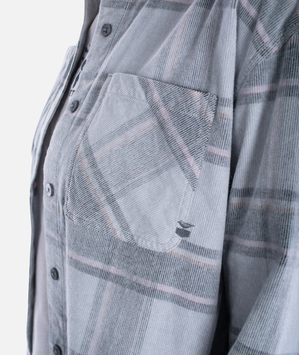 Alpine Corduroy Shirt - Grey - Jetty