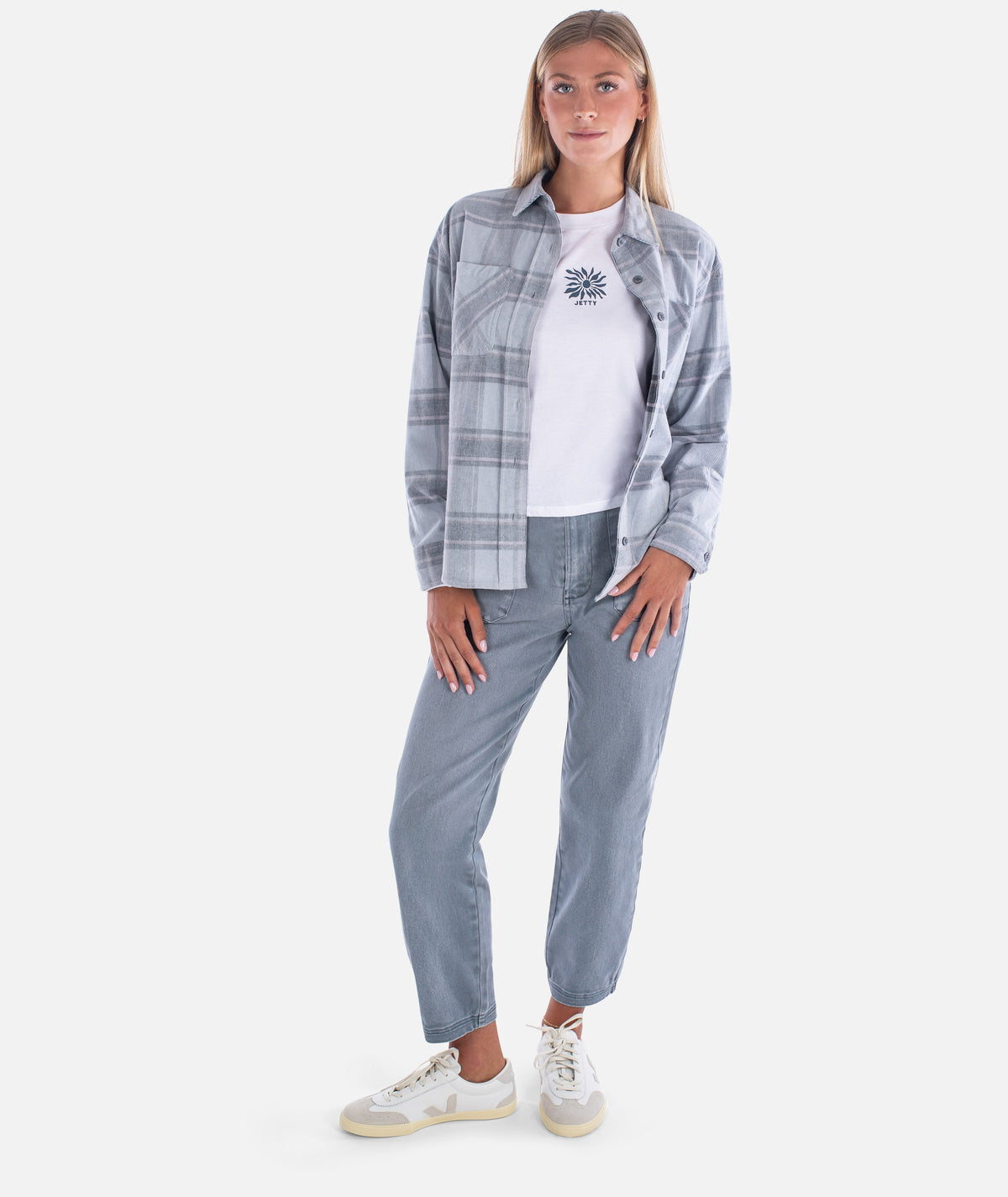 Alpine Corduroy Shirt - Grey - Jetty