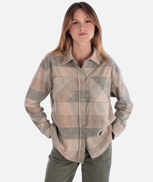 Alpine Corduroy Shirt - Mauve