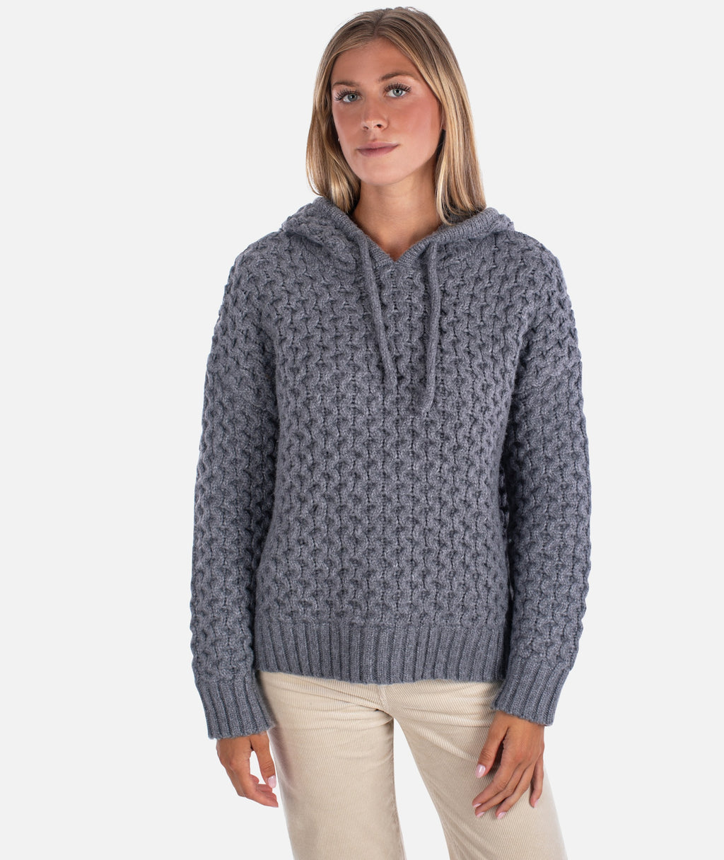 Beacon Honeycomb Hoodie - Heather Grey - Jetty
