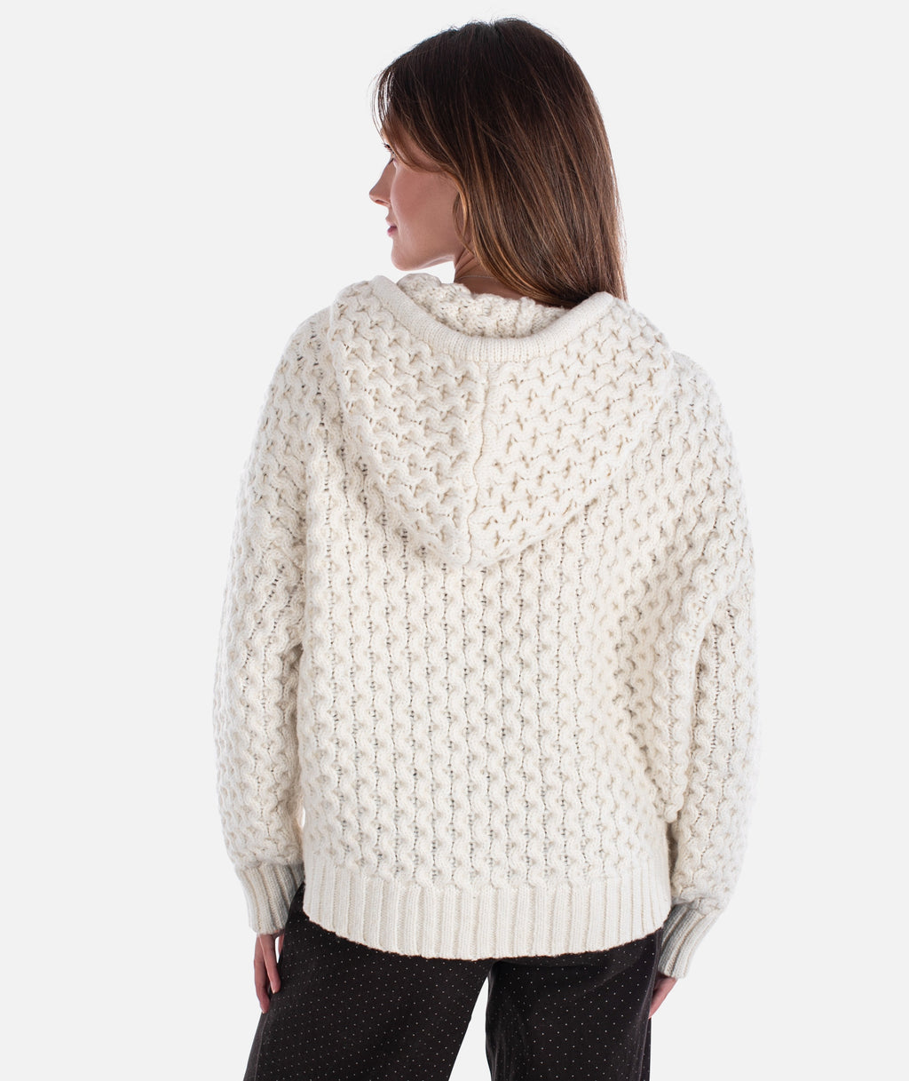 Beacon Honeycomb Hoodie - Ivory - Jetty
