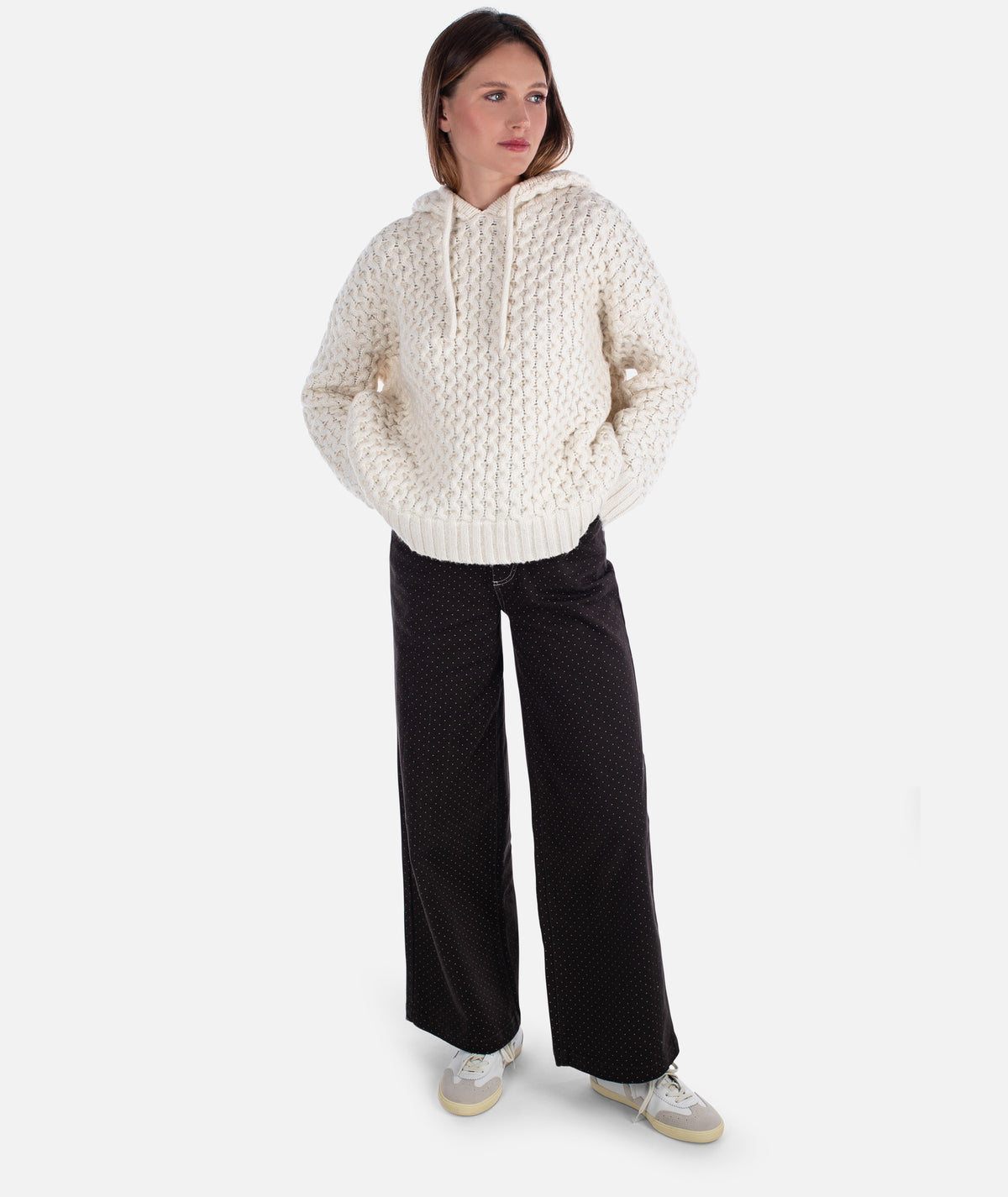 Beacon Honeycomb Hoodie - Ivory - Jetty