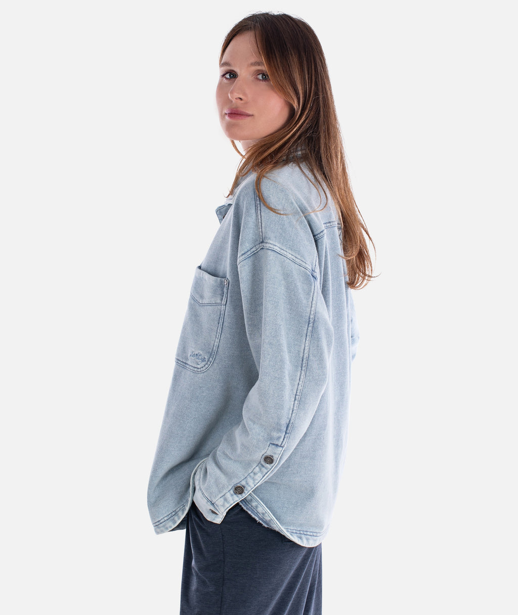 Eden Knit Shirt - Denim - Jetty