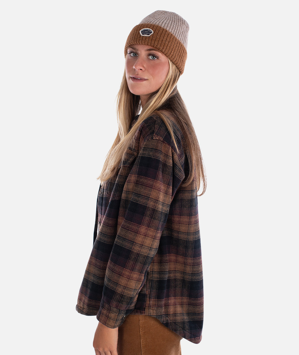Nivean Flannel Jacket - Brown - Jetty
