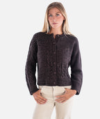 Quincy Patchwork Cardigan - Brown - Jetty