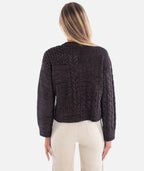 Quincy Patchwork Cardigan - Brown - Jetty