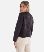 Quincy Patchwork Cardigan - Brown - Jetty