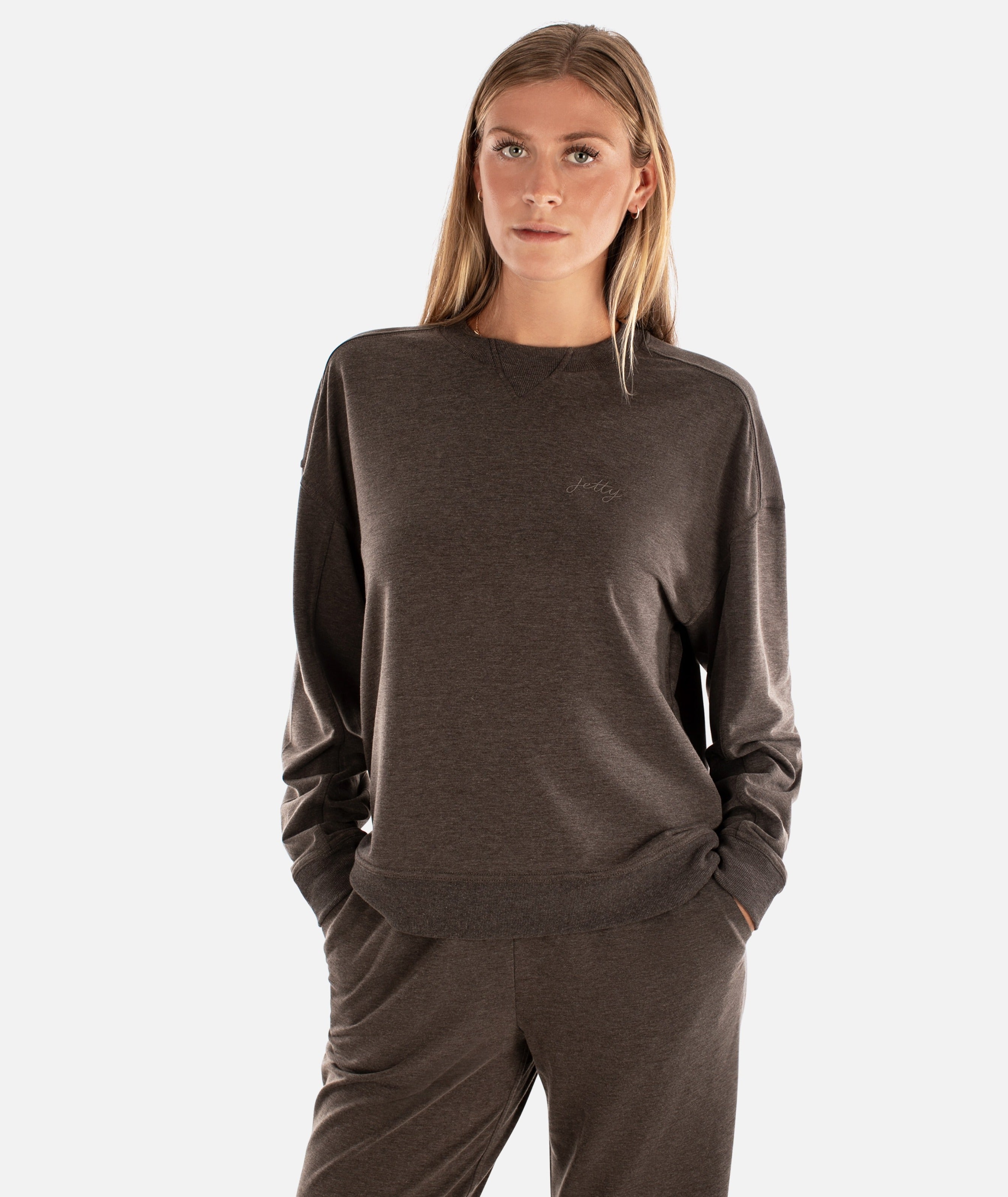 Rosewood Crewneck Sweatshirt - Brown - Jetty