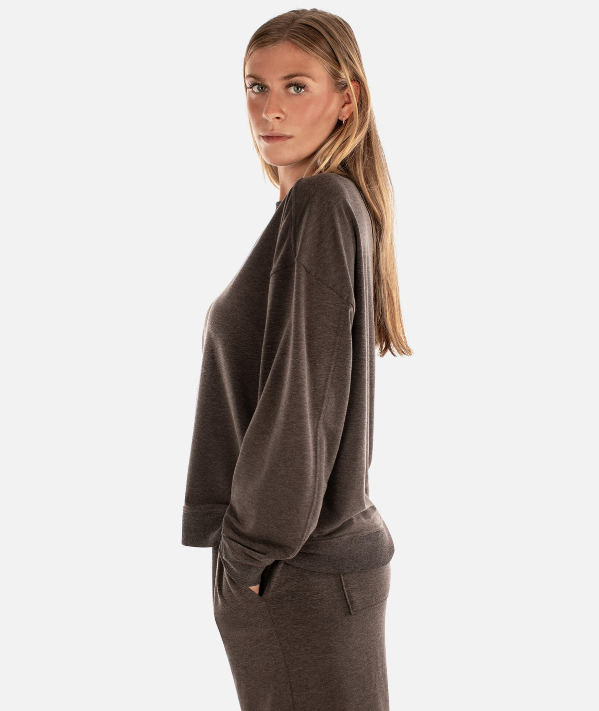 Rosewood Crewneck Sweatshirt - Brown - Jetty