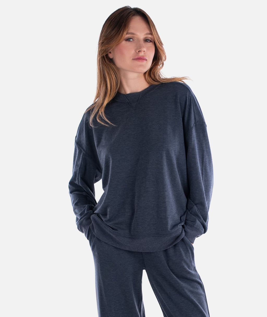 Rosewood Crewneck Sweatshirt - Navy - Jetty