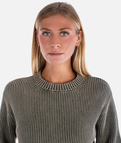Sundrenched Crewneck Sweater - Olive
