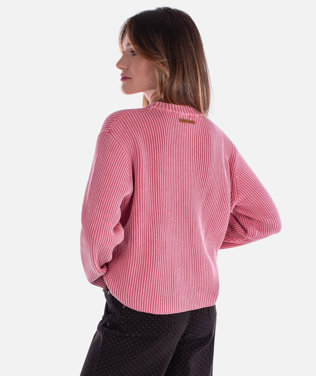 Sundrenched Crewneck Sweater - Dusty Rose - Jetty