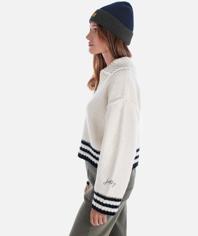 Tybee Henley Sweater - Ivory