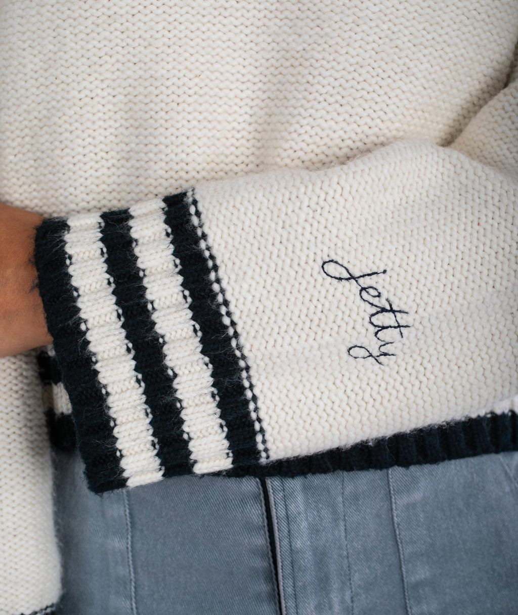 Tybee Henley Sweater - Ivory - Jetty