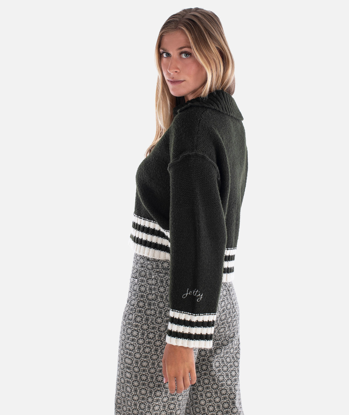 Tybee Henley Sweater - Olive - Jetty