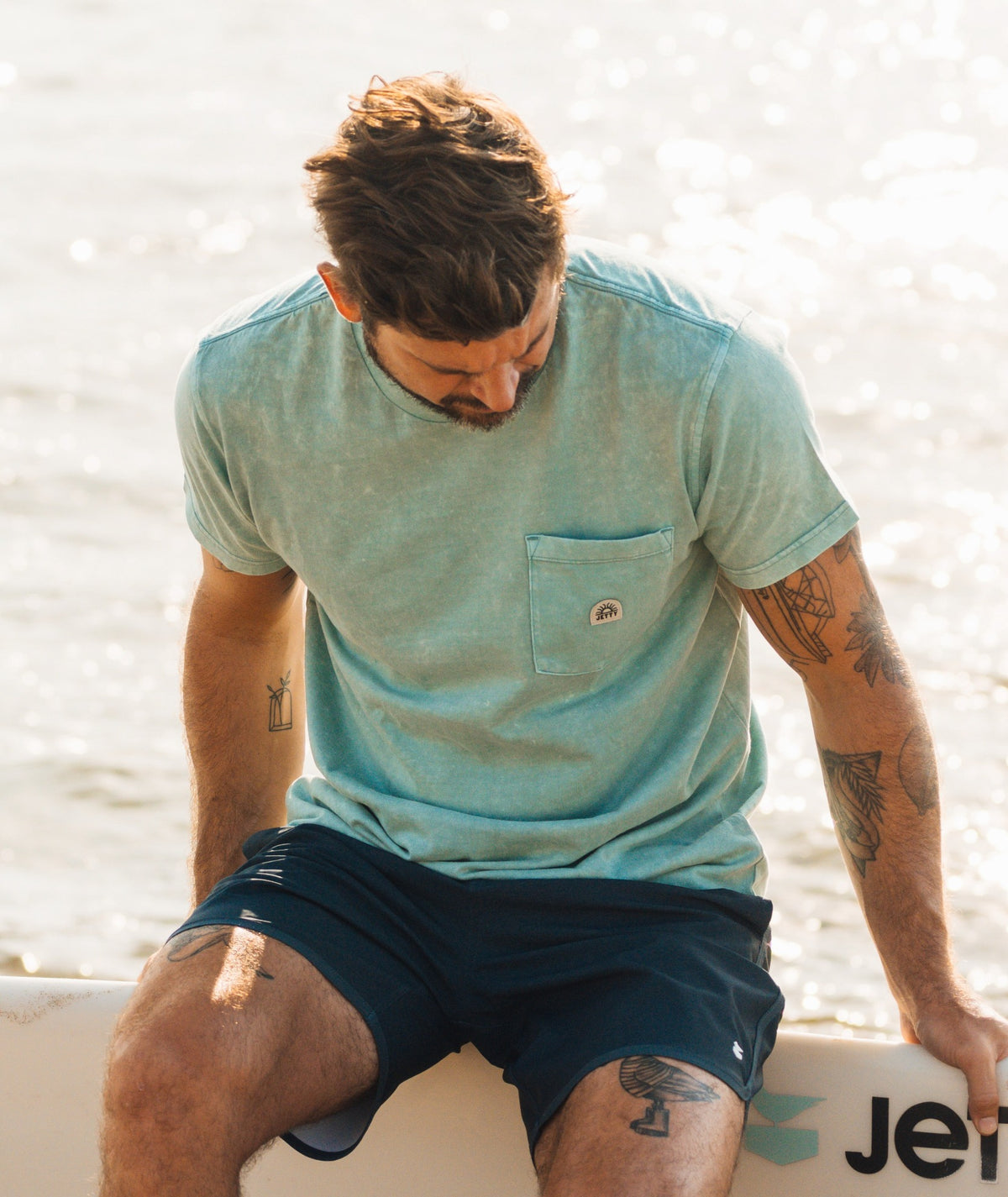 Tanker Heavyweight Tee - Mint - Jetty