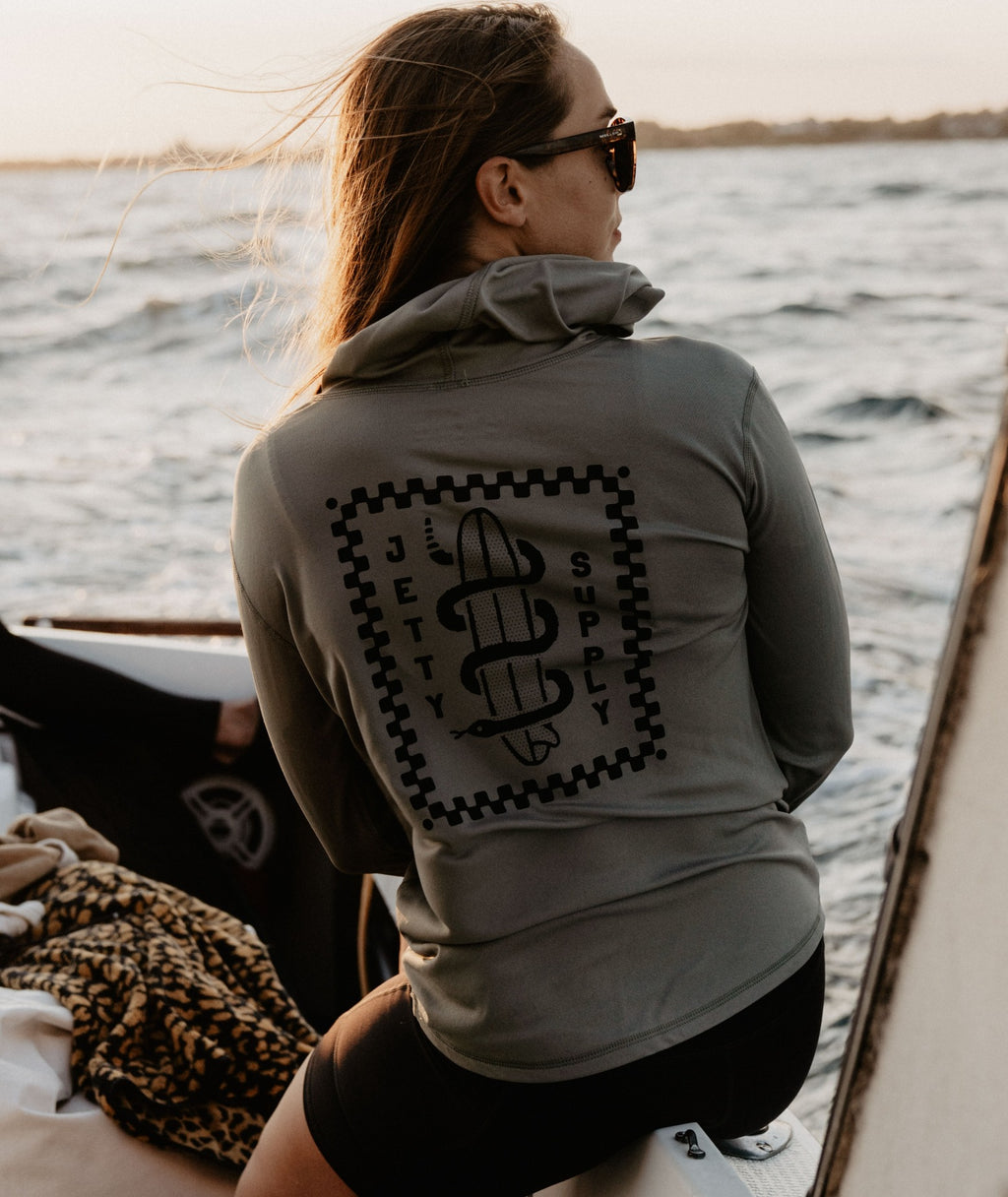 Wave Snake UV Long Sleeve - Olive - Jetty