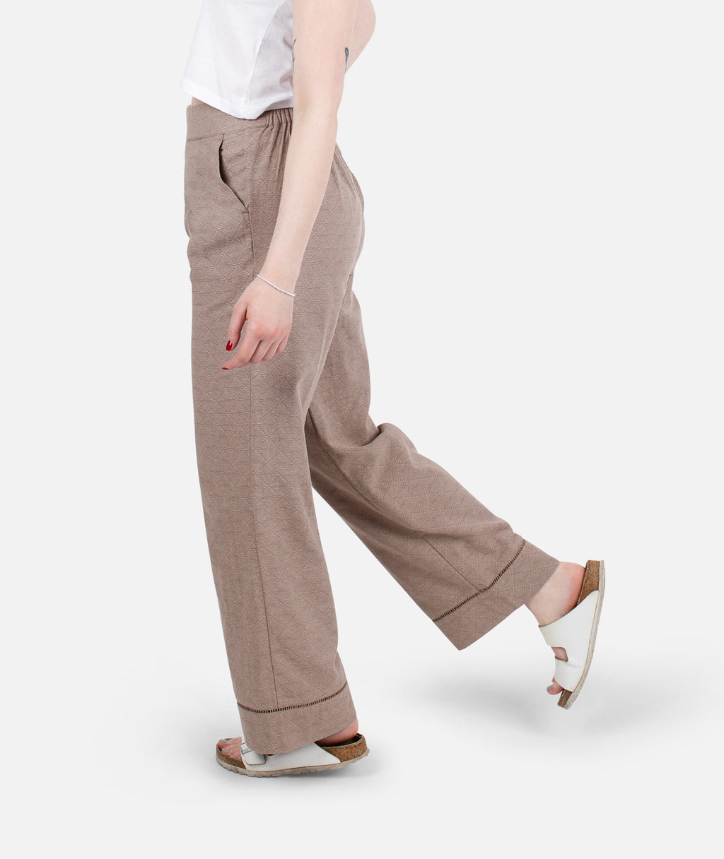 Montauk Jacquard Pant - Brown - Jetty