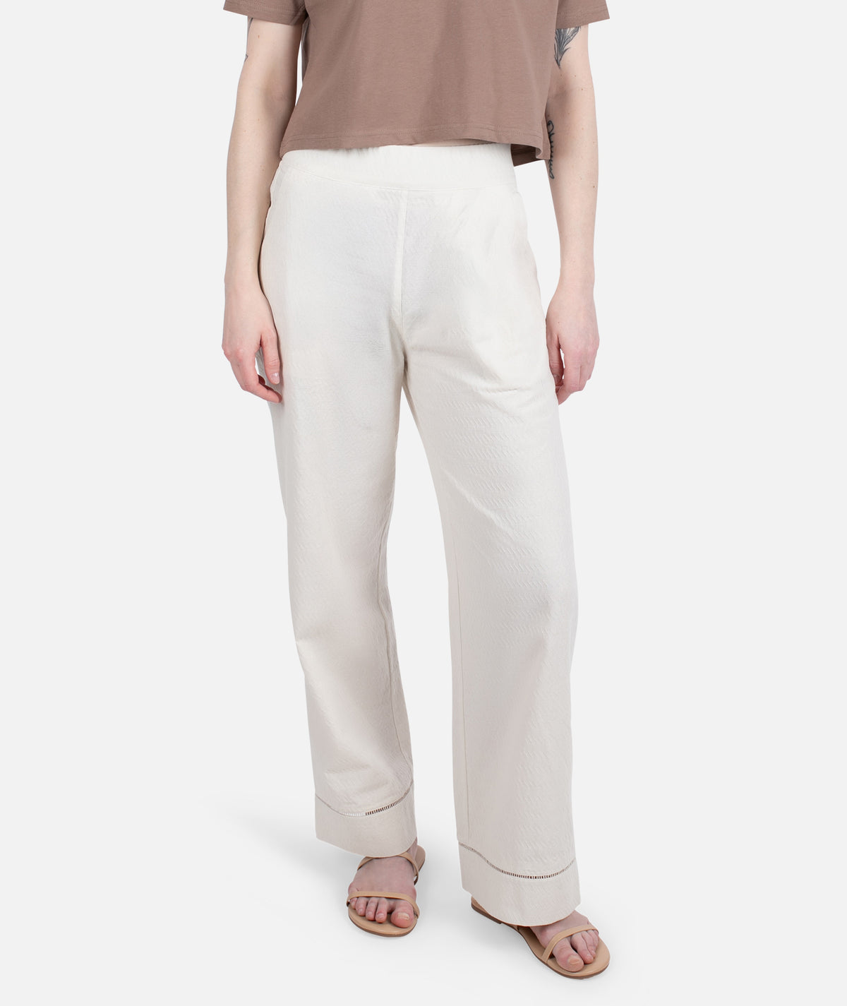 Montauk Jacquard Pant - Cream - Jetty