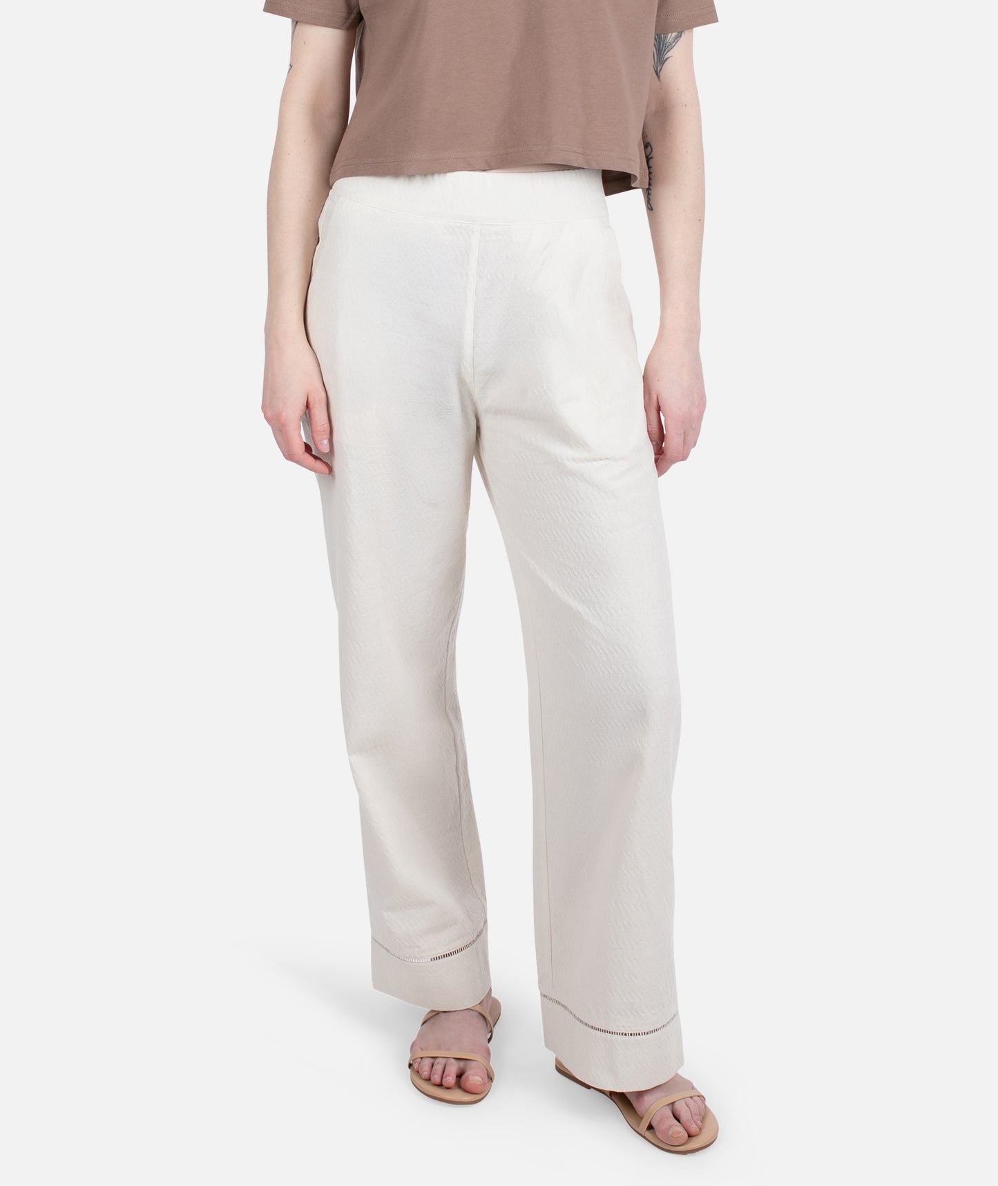 Montauk Jacquard Pant - Cream