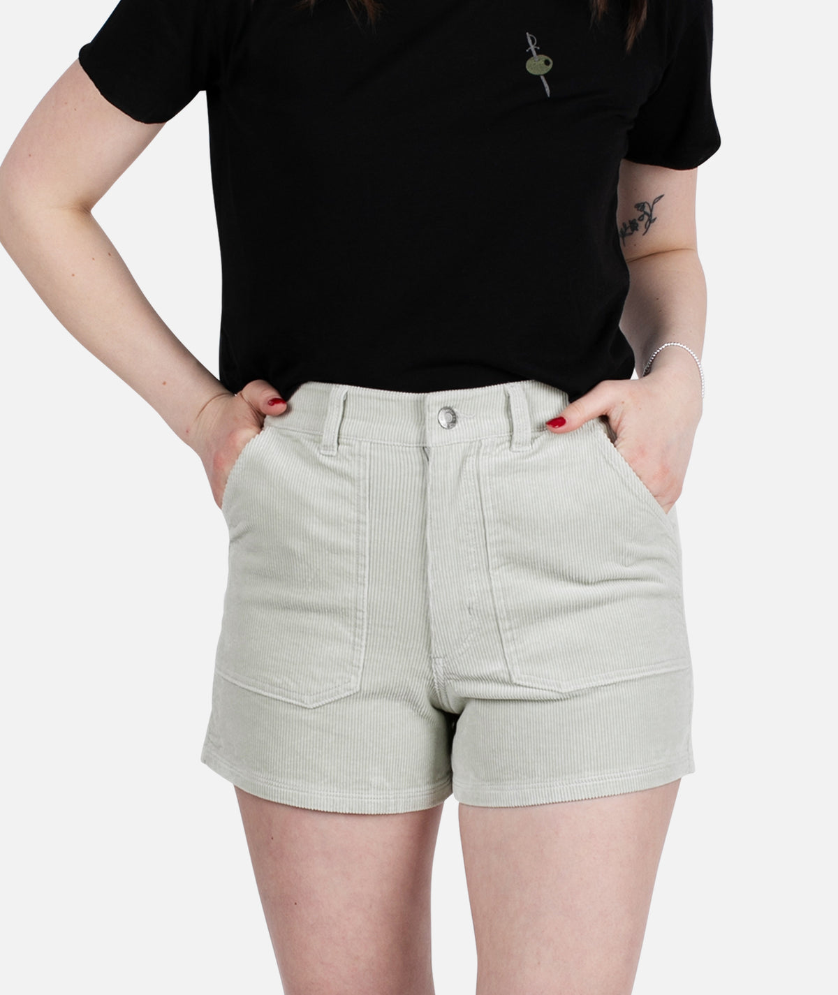 Wale Corduroy Short - Sage Green - Jetty