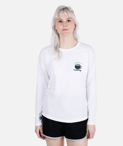 Coffee Break Long Sleeve - White