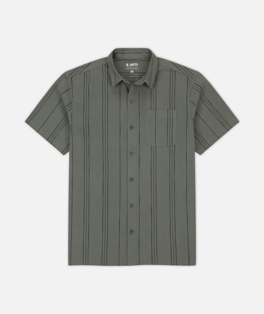 Breeze Striped Shirt - Agave