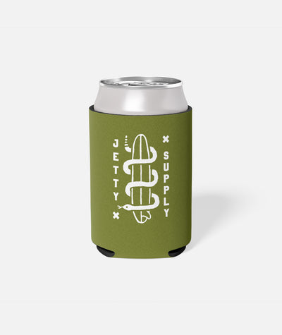 Wave Snake Can Coolie - Green