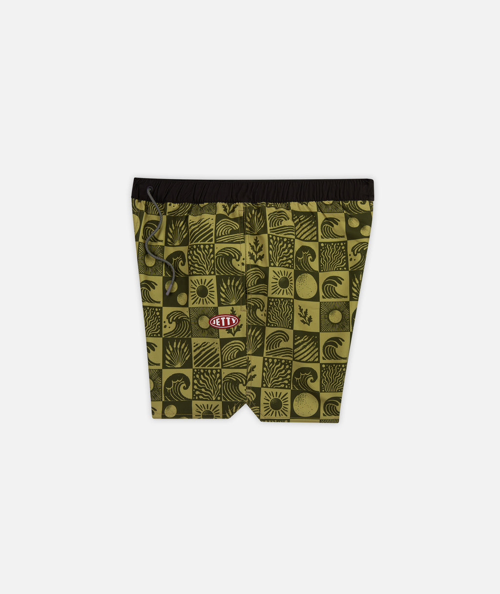 Bayside Volley Short - Olive - Jetty